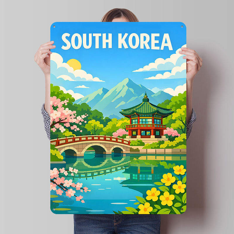 Desk Setup Poster - Poster di Viaggio della Corea del
