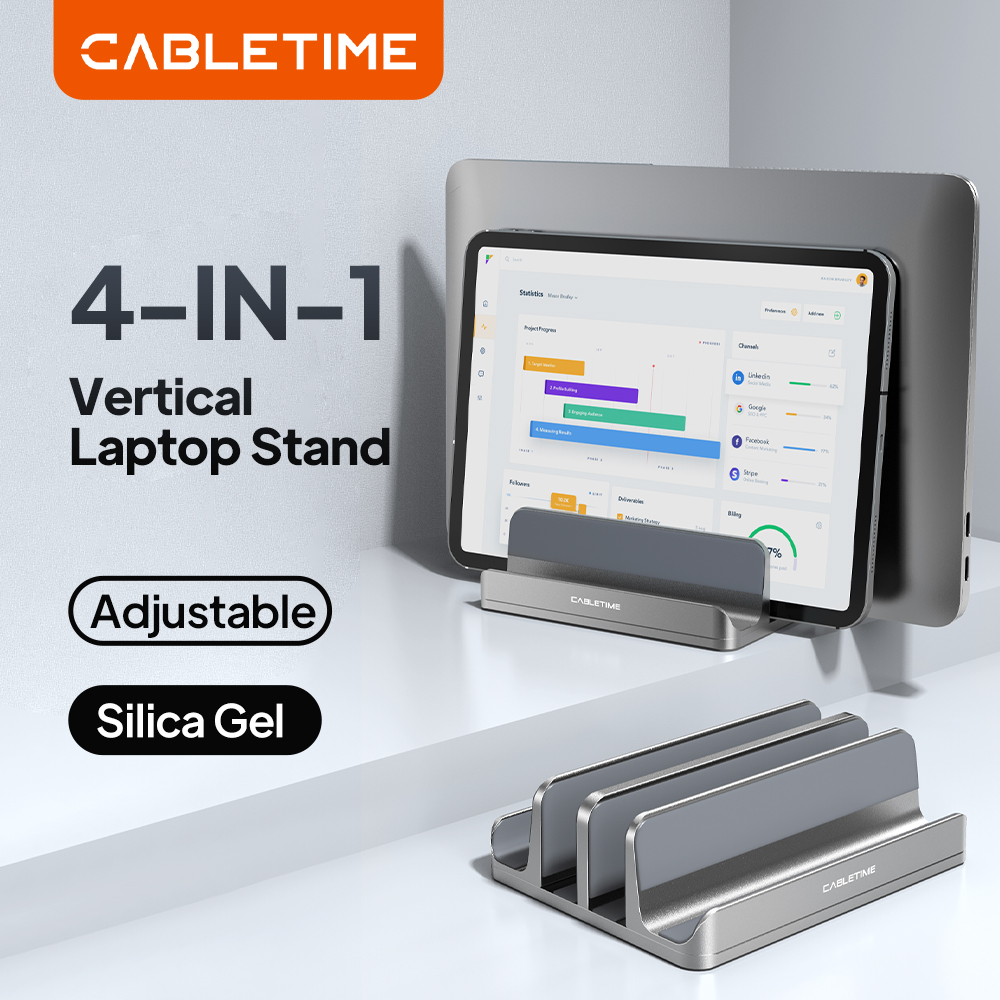 Vertical Laptop Stand - Supporto verticale per laptop CABLETIME in