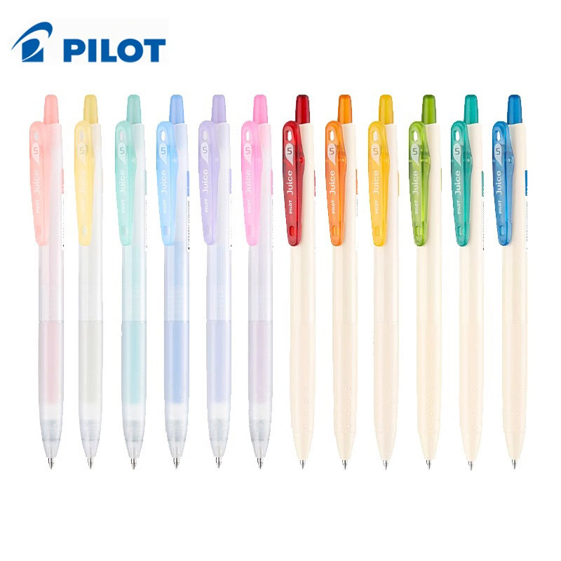 Desk Setup For Journaling - Penne Gel PILOT Juice Pastel 0.5mm,