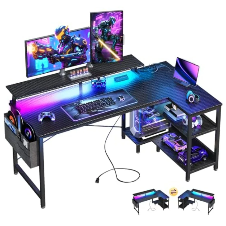 Desk Setup L Shaped - Scrivania da gaming a forma di