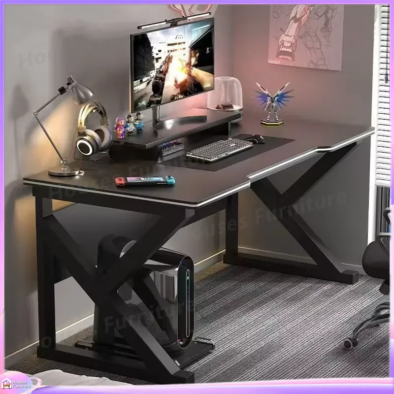 Desk Setup L Shaped - Scrivania da Gaming in Metallo Cafe,