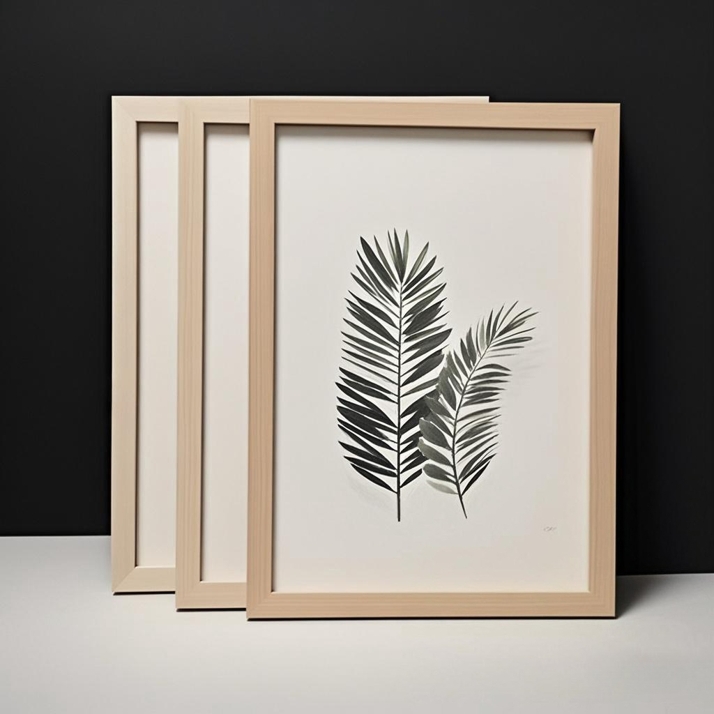 Desk Setup Poster - Cornice per foto in legno massello