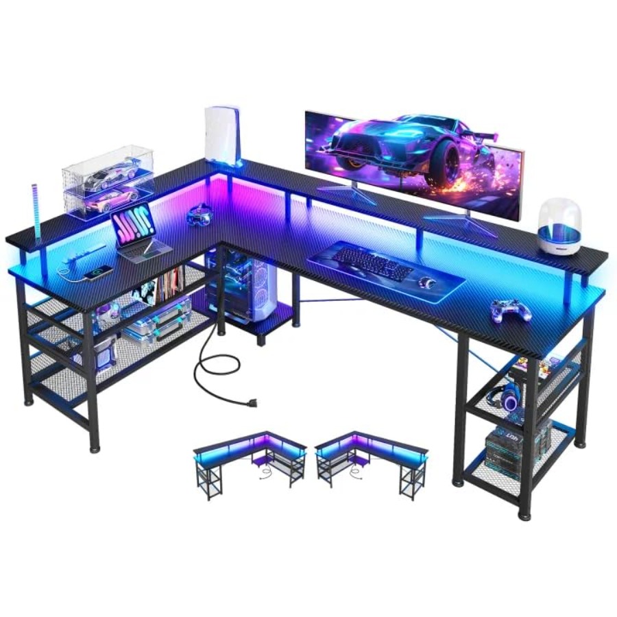 Desk Setup L Shaped - Scrivania da gaming a forma di