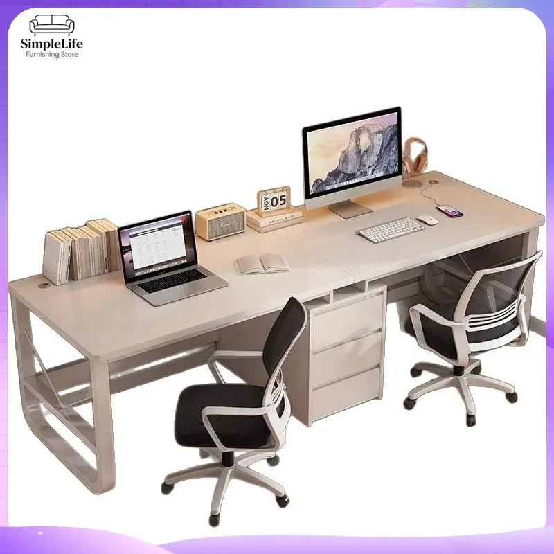 Desk Setup L Shaped - Scrivania Doppia per Computer, per Ufficio