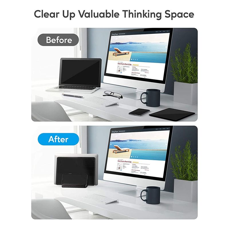 Vertical Laptop Stand - 【ELEVATE LIFE】Supporto Verticale per Laptop con