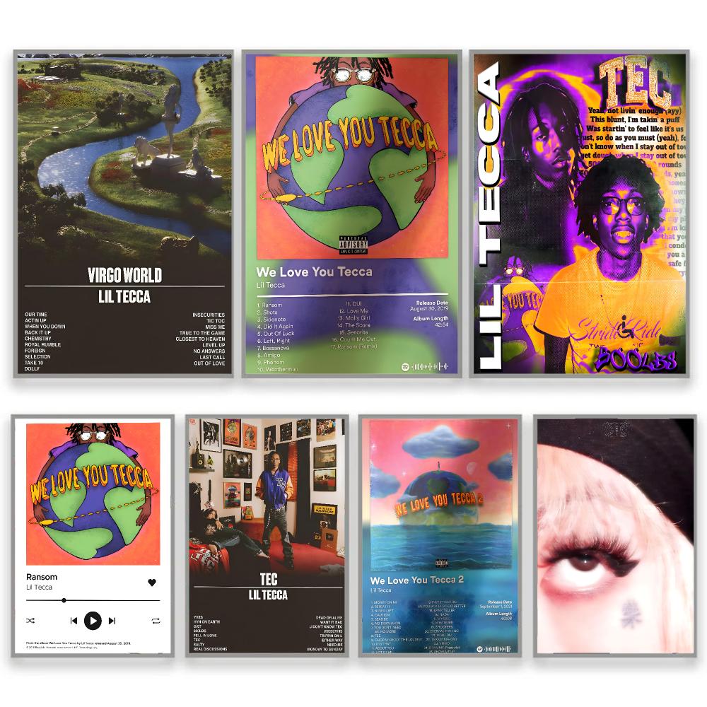 Desk Setup Poster - Copertina dell'album L-Lil Tecca, decorazione per