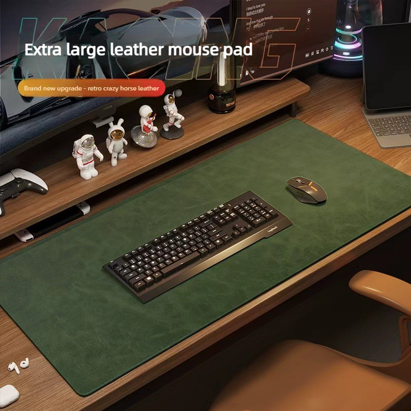Desk Pad Leather Large - Tappetino per Mouse in PU con