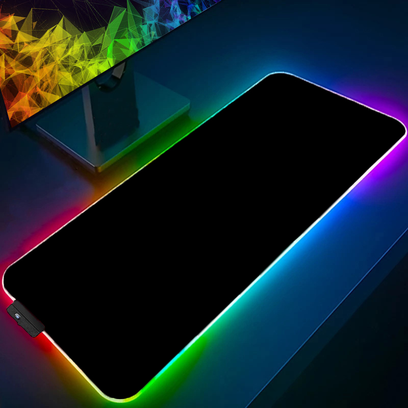 Desk Setup Rgb - Tappetino per Mouse Retroilluminato, Tappetino da
