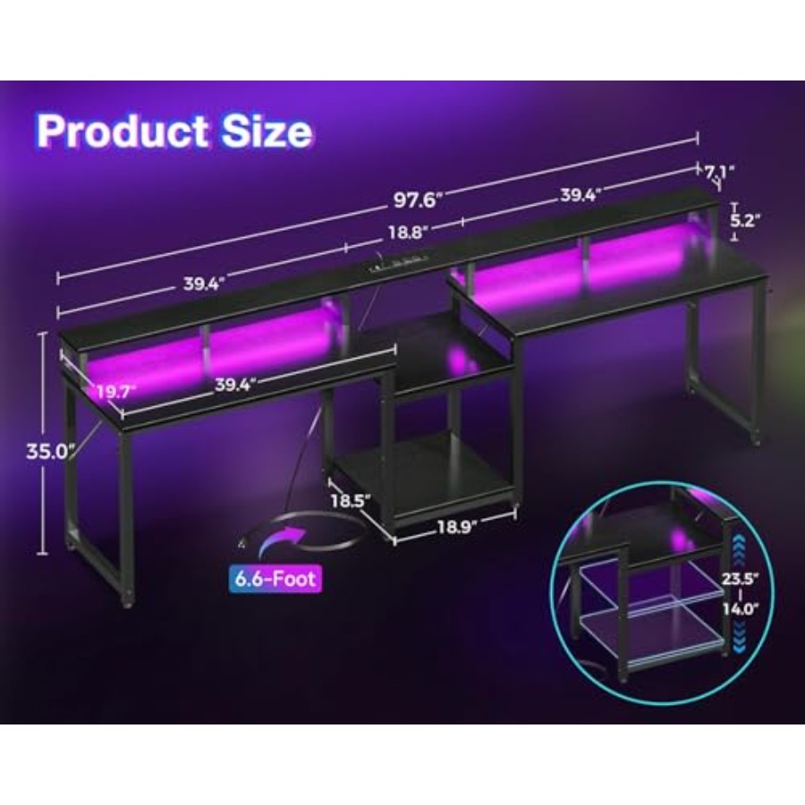 Scrivania da gaming per 2 pers - Desk Setup L Shaped recensione e prezzo