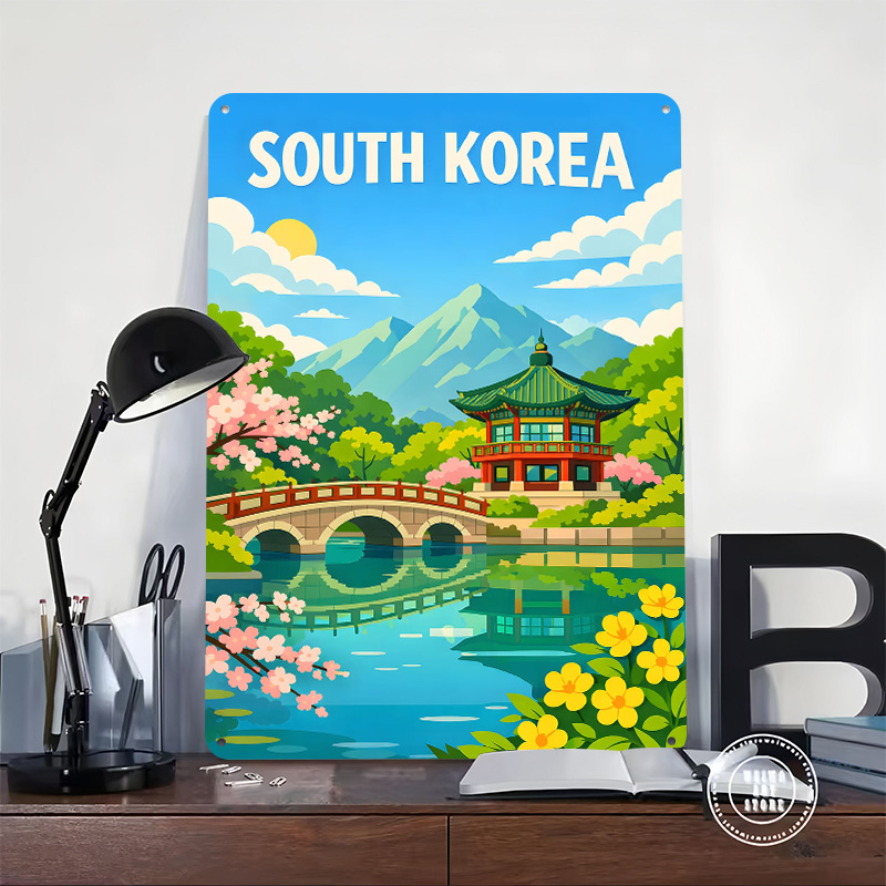 Poster di Viaggio della Corea  - Desk Setup Poster recensione e prezzo