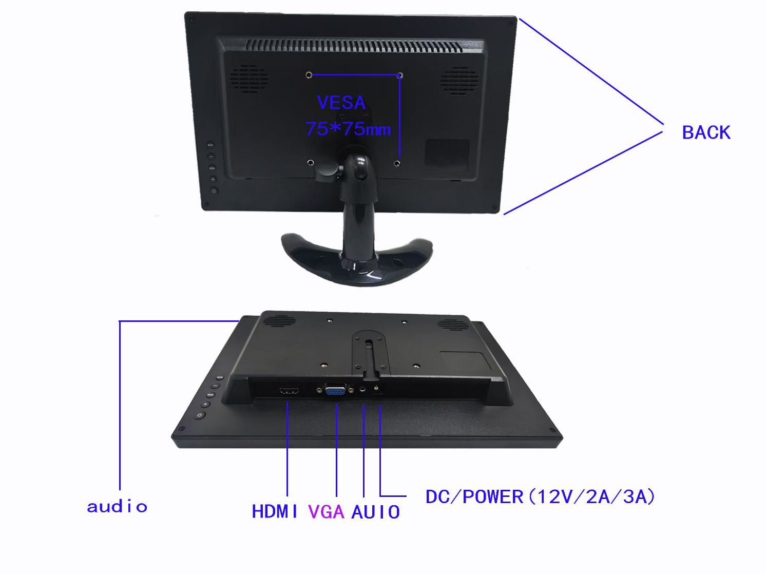 Monitor LCD TFT da 11,6 pollic - Desk Setup Speakers recensione e prezzo