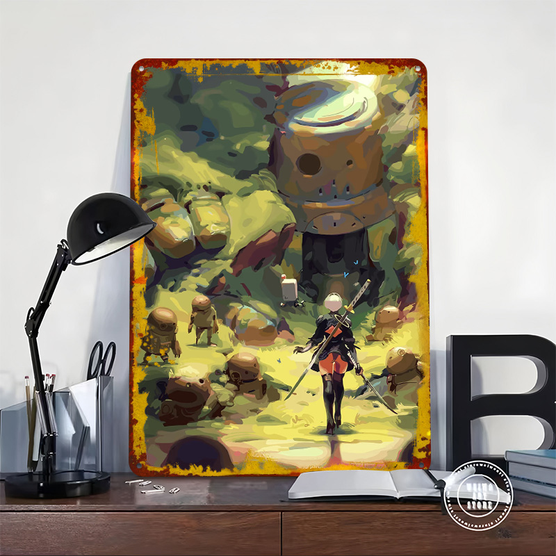 Nier Automata: Poster in Metal - Desk Setup Poster recensione e prezzo