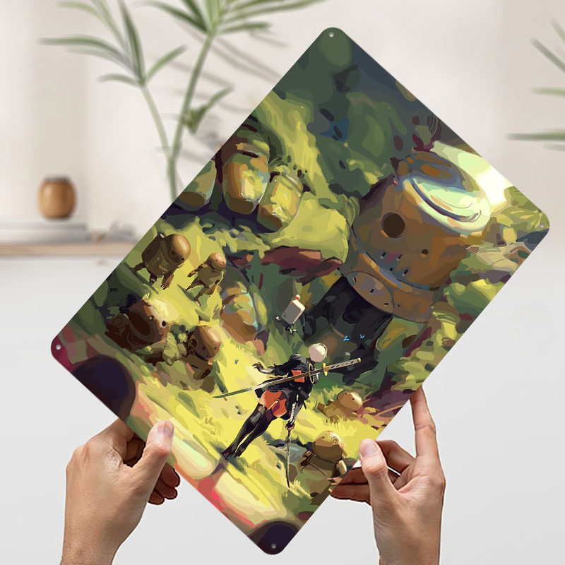 Nier Automata: Poster in Metal - Desk Setup Poster recensione e prezzo