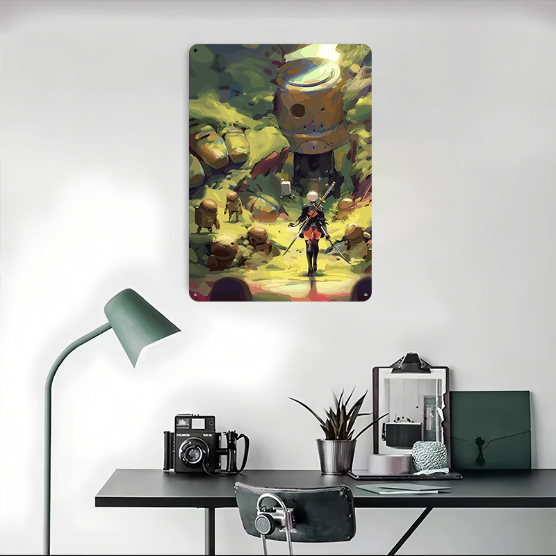 Nier Automata: Poster in Metal - Desk Setup Poster recensione e prezzo
