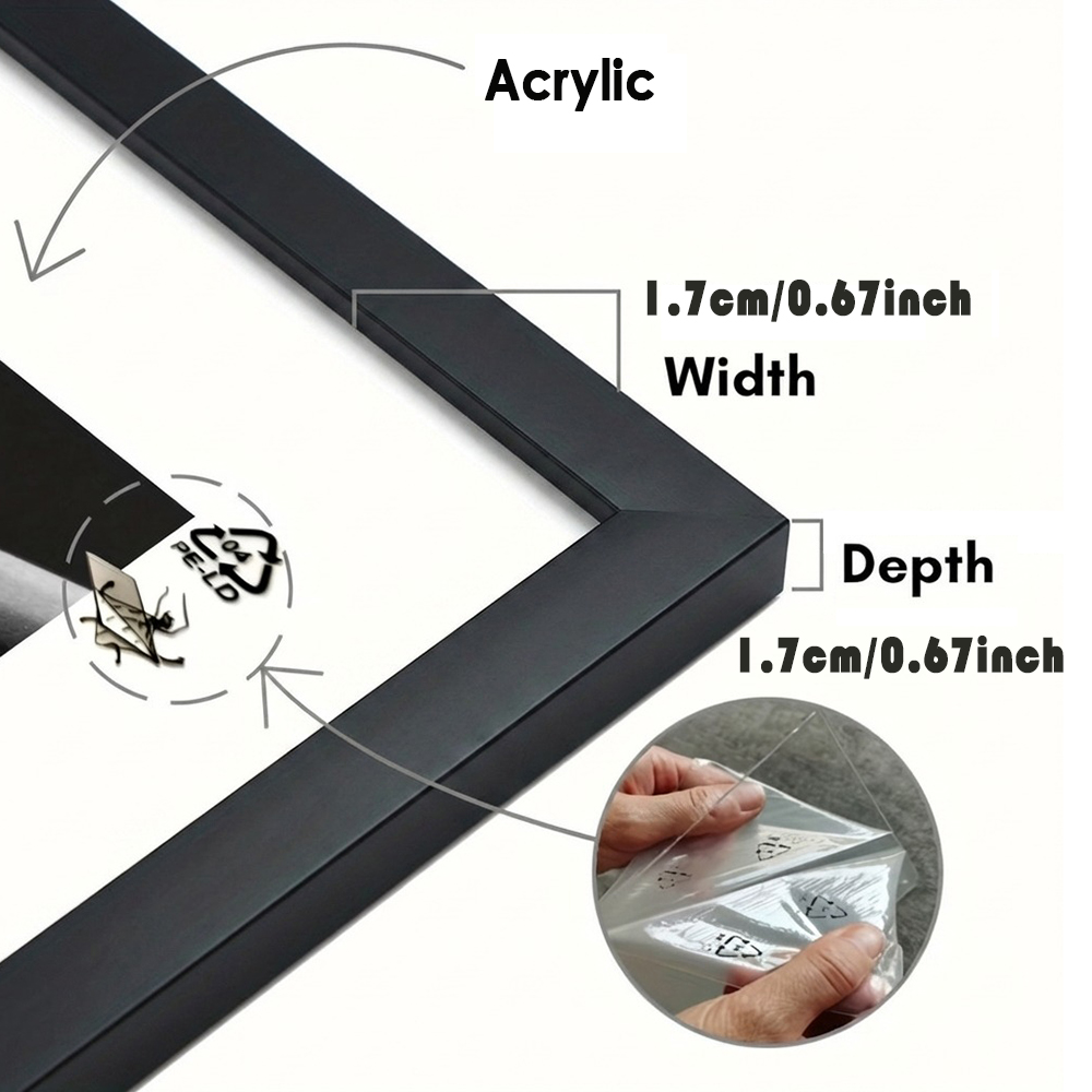 Set di 2 Cornici Bianche con P - Desk Setup Poster recensione e prezzo