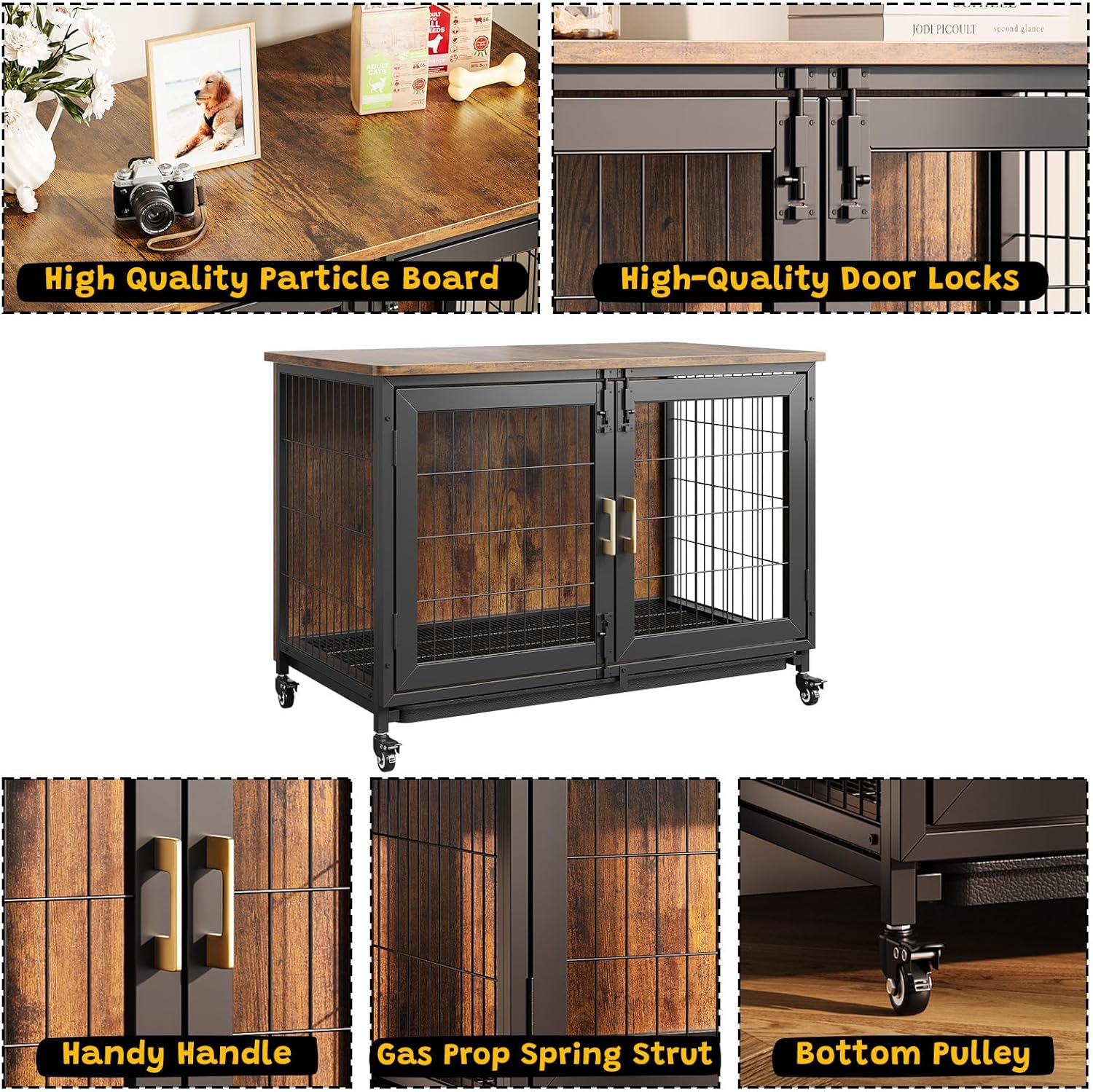Mobile per Cani in Legno da 37 - Desk Setup Wood recensione e prezzo