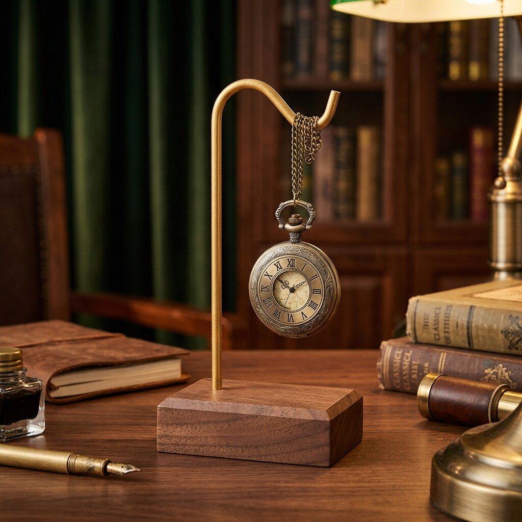 Espositore per orologi da tasc - Desk Setup Wood recensione e prezzo