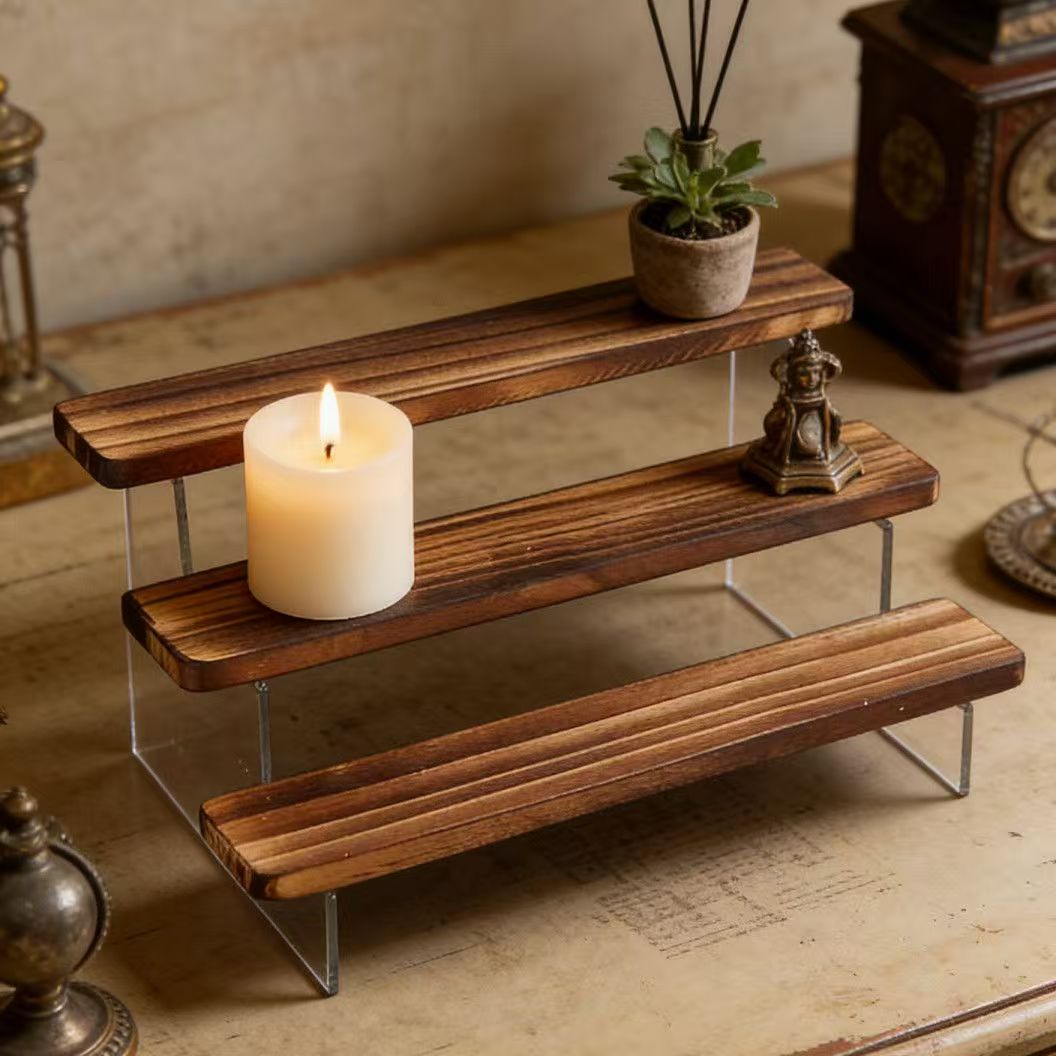 Espositore a gradini in legno  - Desk Setup Wood recensione e prezzo