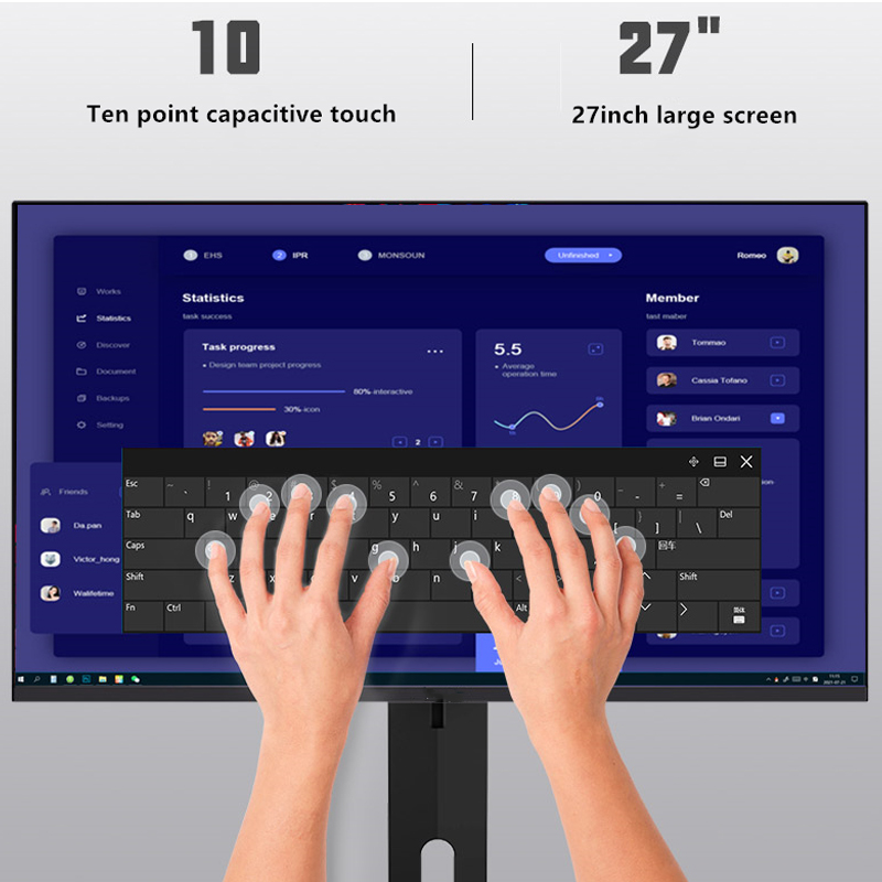Monitor Touch FYHXele 27 Polli - Desk Setup Speakers recensione e prezzo